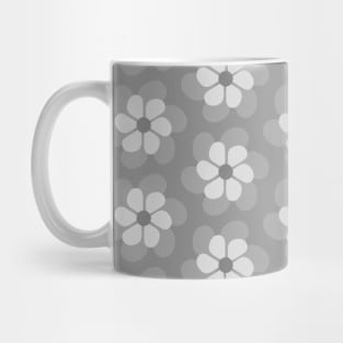 Grey flowy seamless pattern Mug